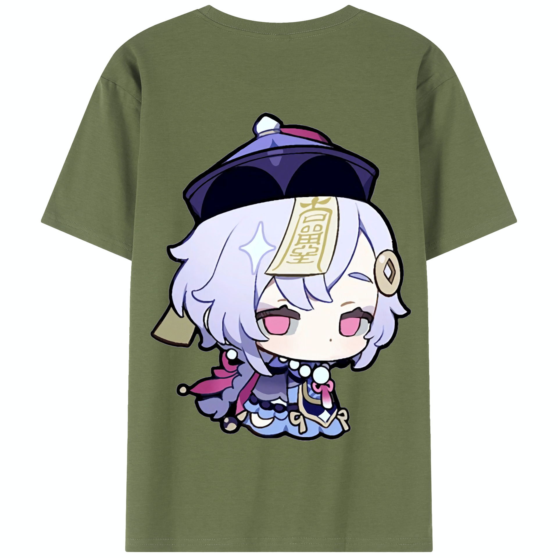 げんし神 七七 なな  genshin Nana 綿100％半袖Tシャツ（背面プリント）